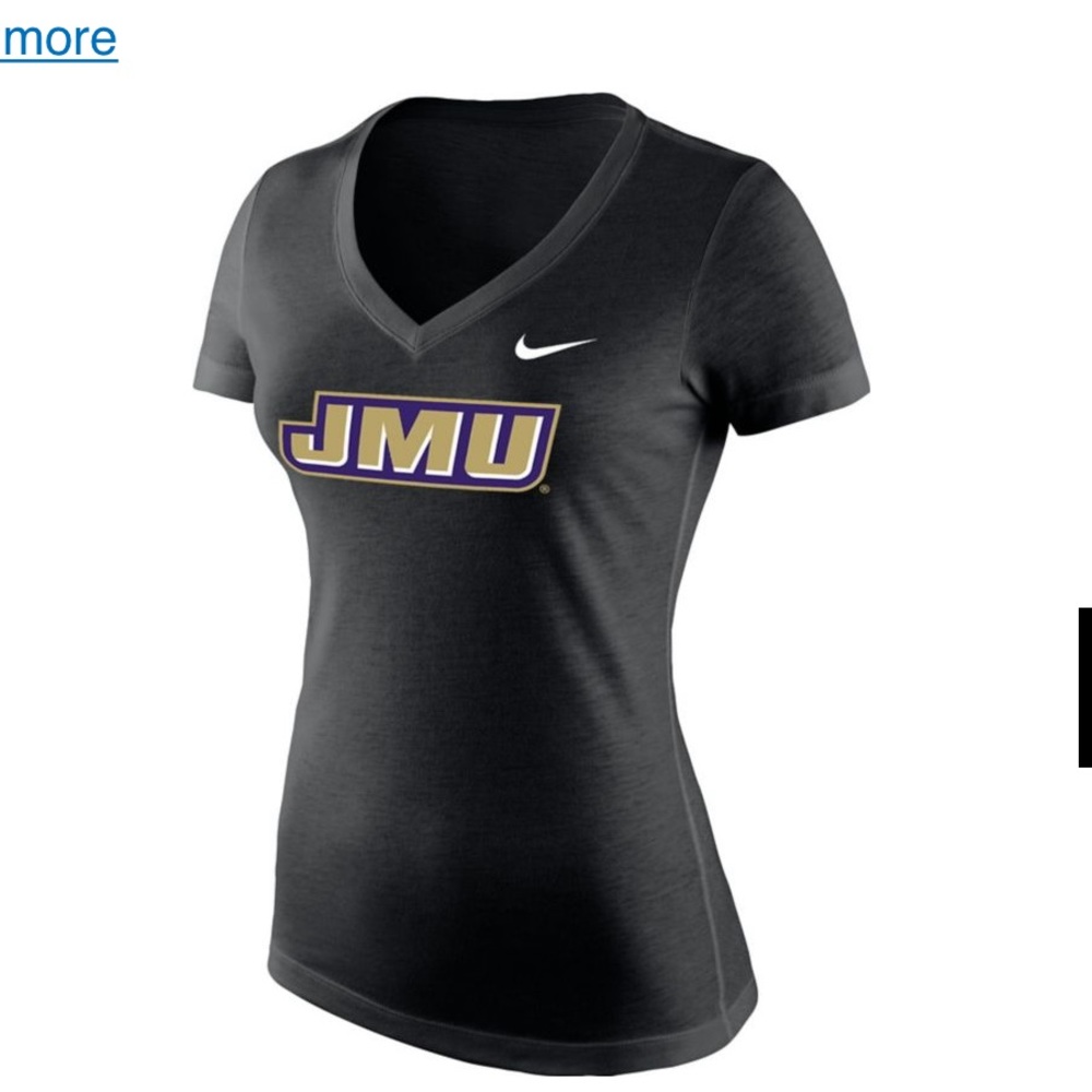 JMU Nike Tee short sleeve grey v neck